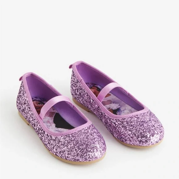 H&M Shoes Glittery Disneys Encanto Isabella Purple Ballet